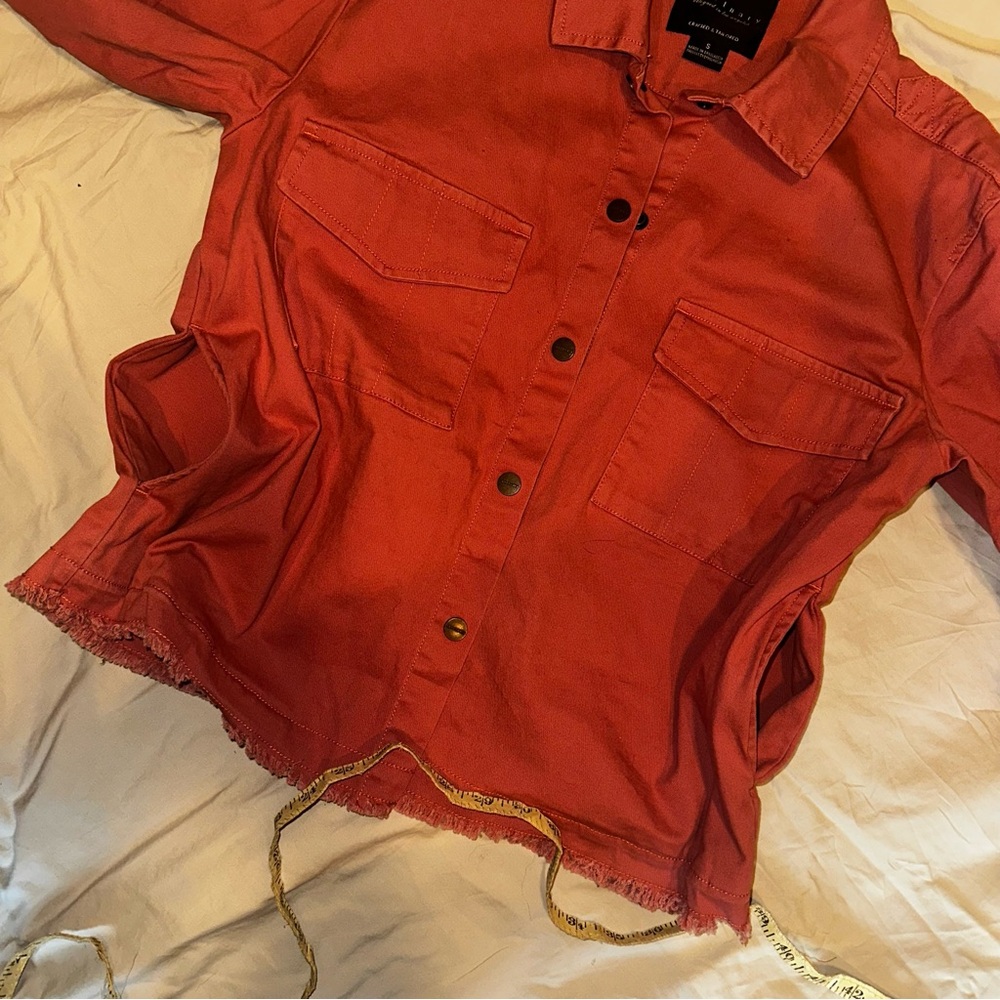 Salmon Button Down Jacket - image 5